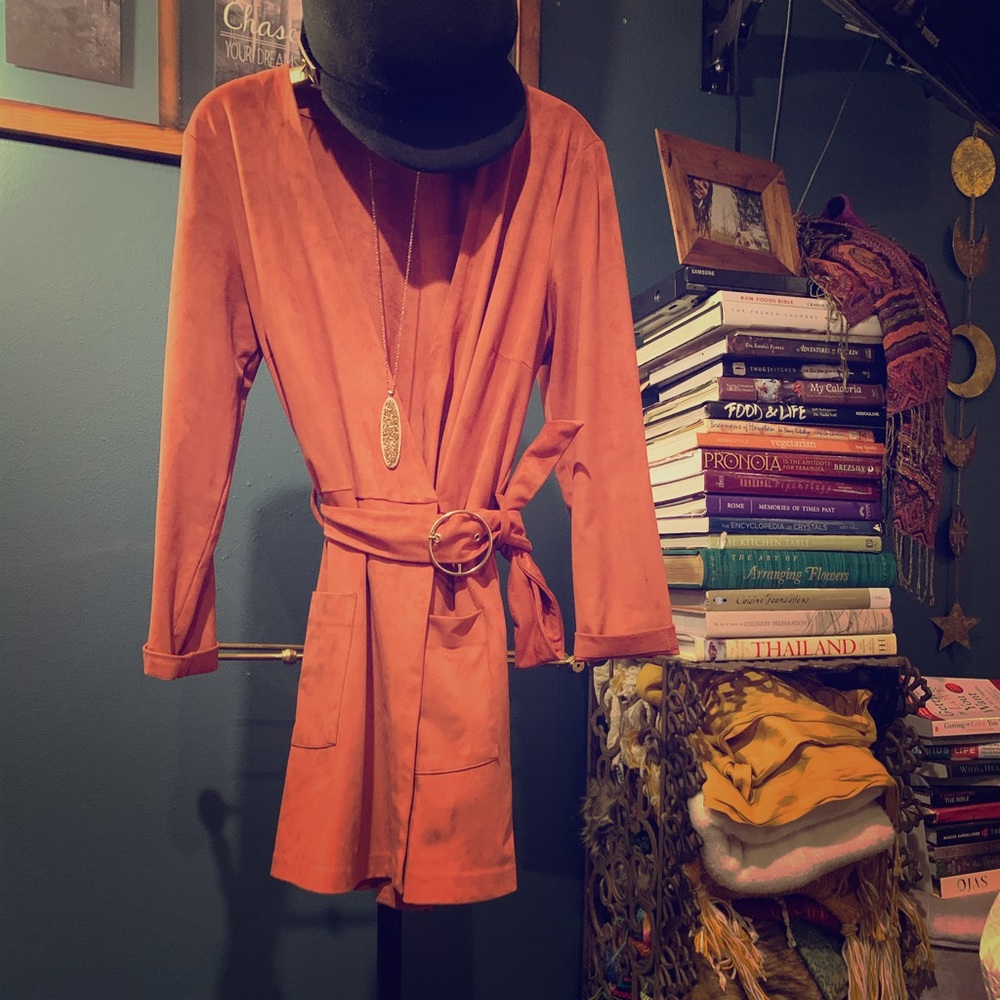 Long Sleeve Suede Short Romper